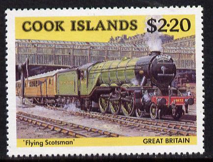 Cook Islands 1985 Famous Trains $2.20 Flying Scotsman unmounted mint SG 1028