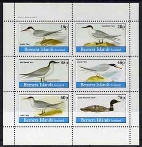 Bernera 1982 Birds #32 (Terns (5) & Diver) perf set of 6 values (15p to 75p) unmounted mint