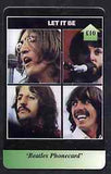 Telephone Card - Beatles £10 phone card #01 showing the 4 portraits 'Let it Be'