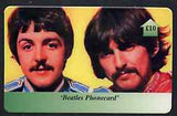 Telephone Card - Beatles £10 phone card #07 showing Paul & George