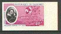 Dahomey 1971 Johannes Kepler Anniversary 40f (Keplar & Planets) unmounted mint imperf from limited printing, as SG 437