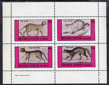 Bernera 1982 Cats (Felis ornata, F catus, etc) perf,set of 4 values unmounted mint