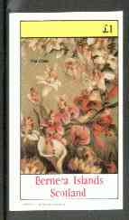 Bernera 1982 Lilies imperf souvenir sheet (Â£1 value) unmounted mint
