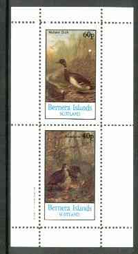 Bernera 1982 Birds #29 (Mallard & Woodcock) perf,set of 2 values (40p & 60p) unmounted mint
