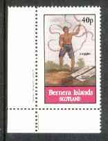 Bernera 1982 Juggler 40p (perf single from Chinese Life sheetlet) unmounted mint