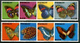 Paraguay 1975 Butterflies complete perf set of 8 unmounted mint,