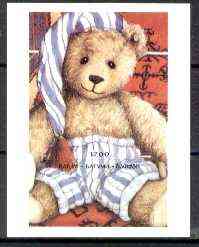 Batum 1996 Teddy Bears imperf souvenir sheet (1200 value) unmounted mint