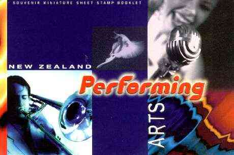 Booklet - New Zealand 1998 $13.40 Performing Arts booklet complete and pristine, SB 90