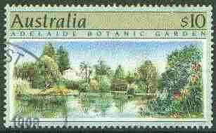 Australia 1990 Botanical Gardens $10 superb cds used, SG 1201
