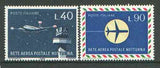 Italy 1966 Night Airmail Service set of 2 unmounted mint SG 1145-46*