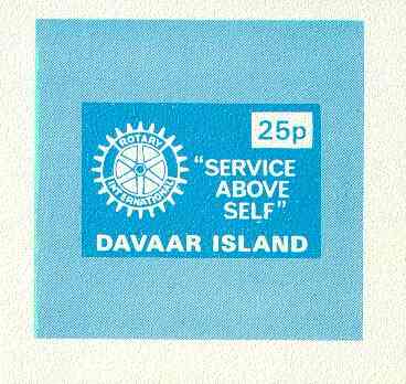Davaar Island 1973 Rotary Clubs 25p imperf m/sheet unmounted mint