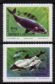 Argentine Republic 1993 Whales set of 2 unmounted mint, SG 2352-53*