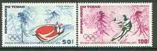 Chad 1972 Sapporo Winter Olympics set of 2 unmounted mint, SG 355-56*