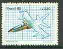 Brazil 1985 AM-X (Military Airplane) Project unmounted mint SG 2183*