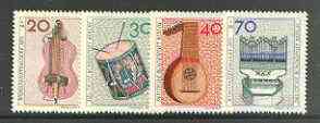 Germany - West Berlin 1973 Humanitarian Relief Fund set of 4 Musical Instruments unmounted mint, SG B443-46*