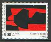 France 1992 Abstract by Alberto Burri (from Contemporary Art set) unmounted mint SG 3104*