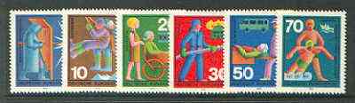 Germany - West 1970 Voluntary Relief Services set of 6 unmounted mint SG 1529-34*