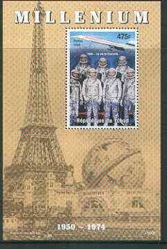 Chad 1999 Millennium - Concorde & USA Astronauts perf m/sheet unmounted mint