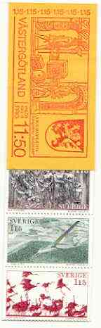 Booklet - Sweden 1978 Tourism (Vastergotland) 11k50 booklet complete and pristine, SG SB328