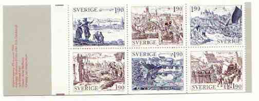 Booklet - Sweden 1984 Old Towns 11k40 booklet complete and very fine, SG SB375