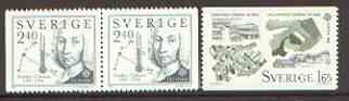 Booklet - Sweden 1982 Europa set of 2 unmounted mint (2k40 in pair ex booklet) SG 1110-11