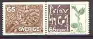 Sweden 1976 Seed Testing se-tenant set of 2 unmounted mint, SG 885a