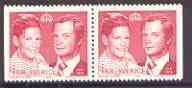 Booklet - Sweden 1976 Royal Wedding 1k carmine pair (ex booklets) unmounted mint SG 896a