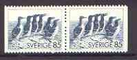Booklet - Sweden 1976 Guillemot & Razorbills 85Ã¶ horiz pair (ex booklets) unmounted mint SG 878a