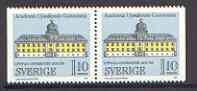 Booklet - Sweden 1977 Uppsala University horiz pair (ex booklets) unmounted mint SG 924a