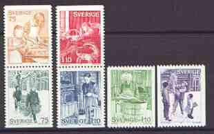 Sweden 1977 Christmas (Seasonal Customs) set of 6 unmounted mint, SG 944-49