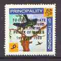 Thomond 1969 Martin 9d (Diamond shaped) opt'd 'Investiture of Prince of Wales', unmounted mint*