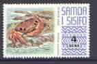 Samoa 1972-76 Painted Crab 4s (white paper) from def set unmounted mint, SG 393