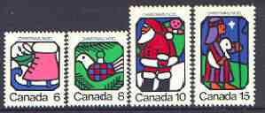 Canada 1973 Christmas set of 4, SG 764-67