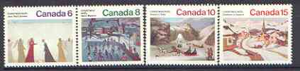 Canada 1974 Christmas (Paintings) set of 4 unmounted mint, SG 792-95