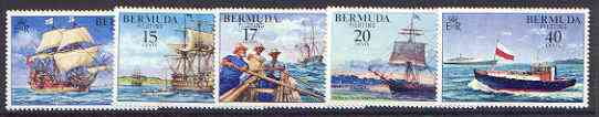Bermuda 1977 Piloting (Ships) set of 5 unmounted mint, SG 379-83*