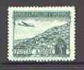 Albania 1950 5L Air featuring DC-3 aircraft flying over Vuno-Himare, SG 542 unmounted mint