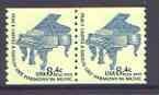 United States 1978 Grand Piano 8.4c unmounted mint coil pair, SG 1601