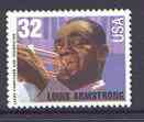 United States 1995 Louis Armstrong (jazz musician) with value in white unmounted mint SG 3091*