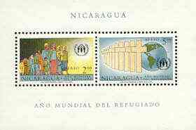 Nicaragua 1960 World Refugee Year perf m/sheet unmounted mint, SG MS 1398a