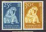 Netherlands New Guinea 1960 World Refugee Year set of 2 unmounted mint, SG 67-68*