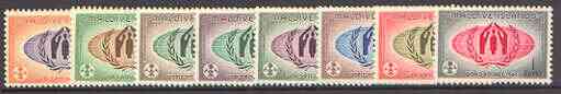 Maldive Islands 1960 World Refugee Year set of 8 unmounted mint, SG 62-69*