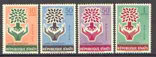 Haiti 1960 World Refugee Year set of 4 unmounted mint, SG 677-80*