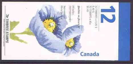 Booklet - Canada 1997 Quebec in Bloom  $5.40 booklet complete and pristine, SG SB213