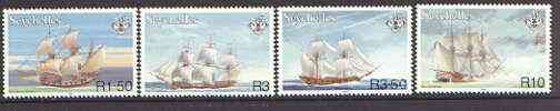 Seychelles 1999 18th Century Ships set of 4 unmounted mint, SG 890-93