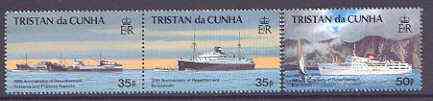 Tristan da Cunha 1993 30th Anniversary of Resettlement set of 3 unmounted mint SG 546-48