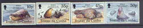 Tristan da Cunha 1995 Seals set of 4 unmounted mint SG 586-89