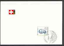 Switzerland 1966 H Federer (author) mounted on swiss PTT sheet neatly tied, SG 734