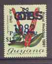 Guyana 1983 $12 on $1.10 Royal Wedding Official Parcel Post Stamp unmounted mint, SG OP4*