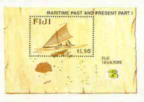 Fiji 1998 Maritime Past & Present (1st series) m/sheet unmounted mint, SG MS 1035
