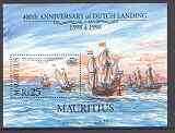 Mauritius 1998 400th Anniversary of Dutch Landing m/sheet unmounted mint SG MS987